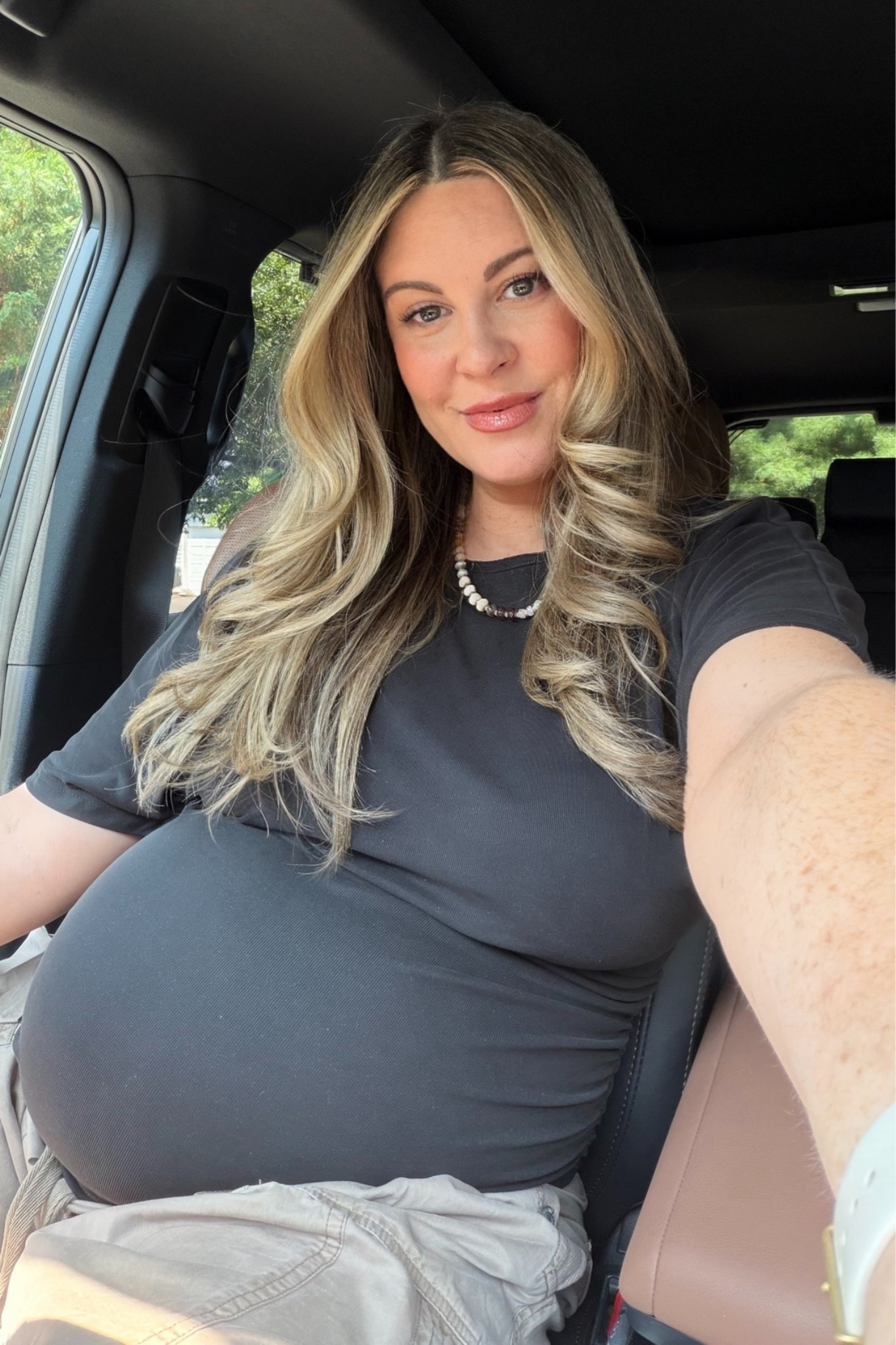 Pregnancy outfit I’ve been wearing on repeat! Sized up 1 in top and bottoms for the bump.

#LTKootd #LTKBump