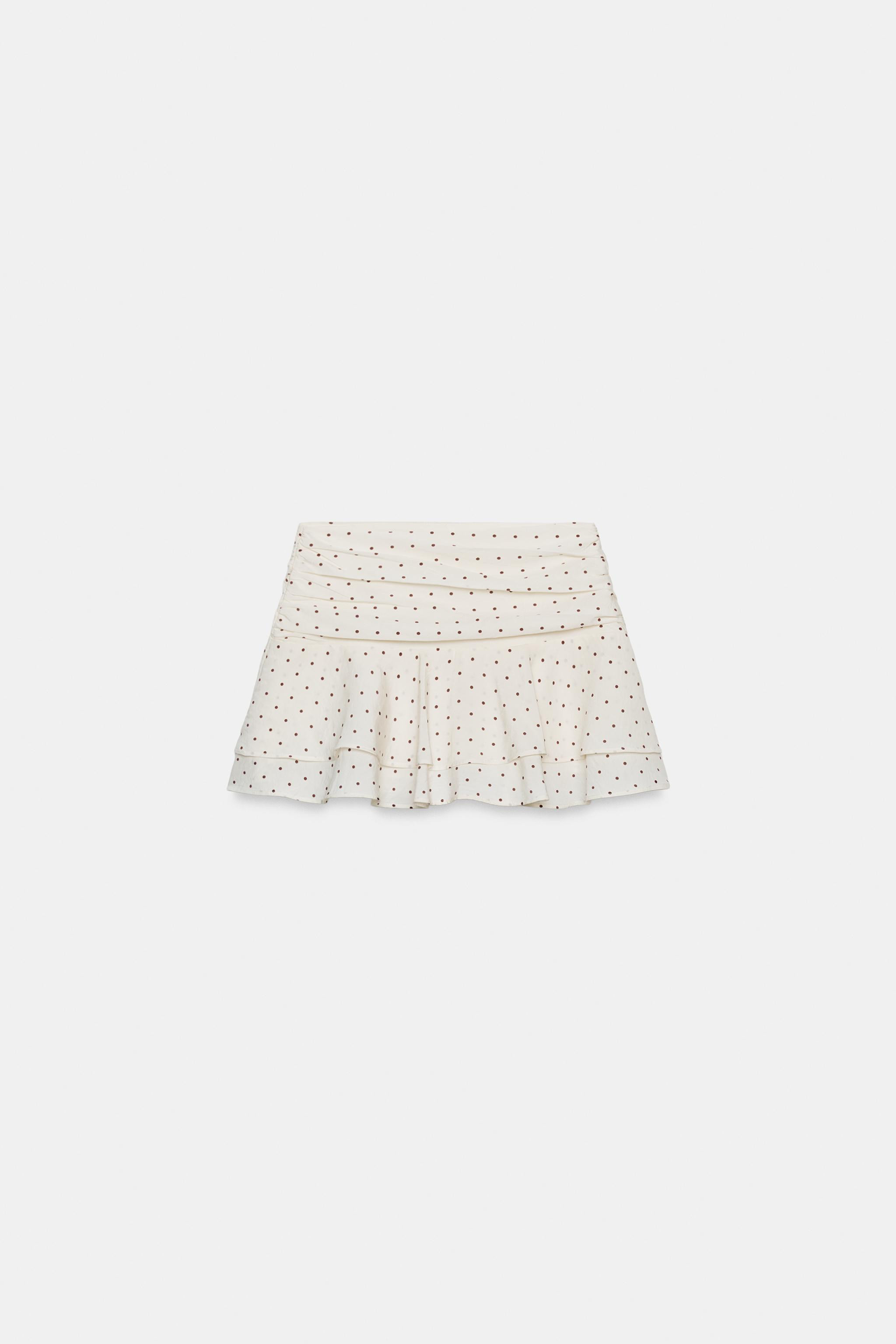 RUFFLED POLKA DOT SKORT | Zara US