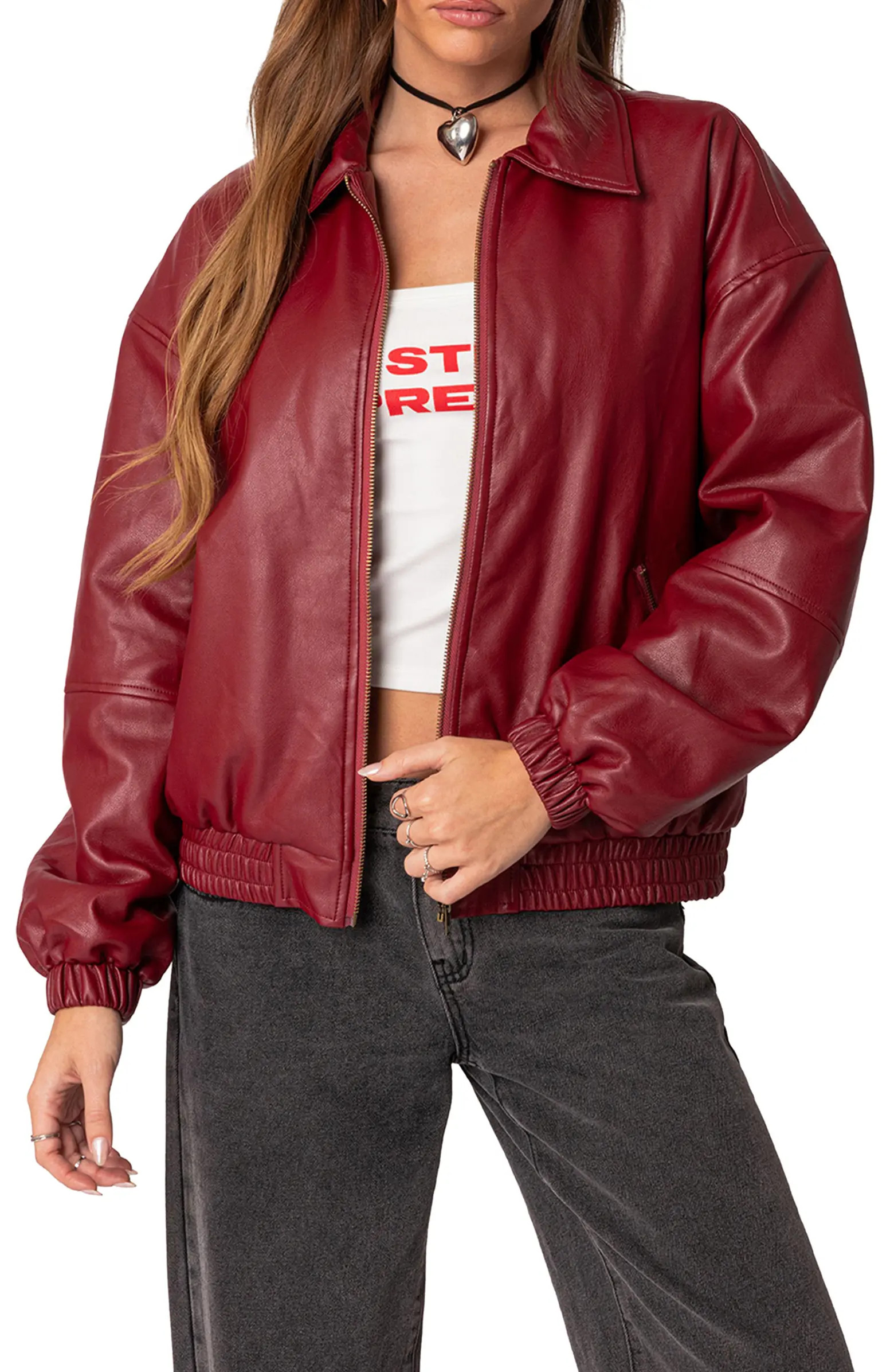 Halley Faux Leather Jacket | Nordstrom
