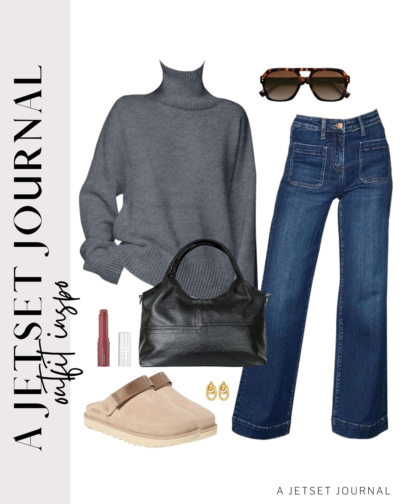 These jeans and turtleneck sweater are super comfy and stylish!
vegan leather purse, straight leg jeans, clogs, elf lip balm, casual look, vacation style, winter style, makeup must have, beauty favorite, winter outfit, functional bag, amazon fashion, affordable style

#LTKU #LTKSeasonal #LTKBeauty