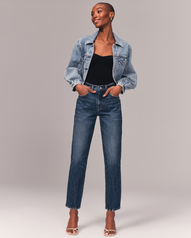 Mid Rise Boyfriend Jeans | Abercrombie & Fitch (US)