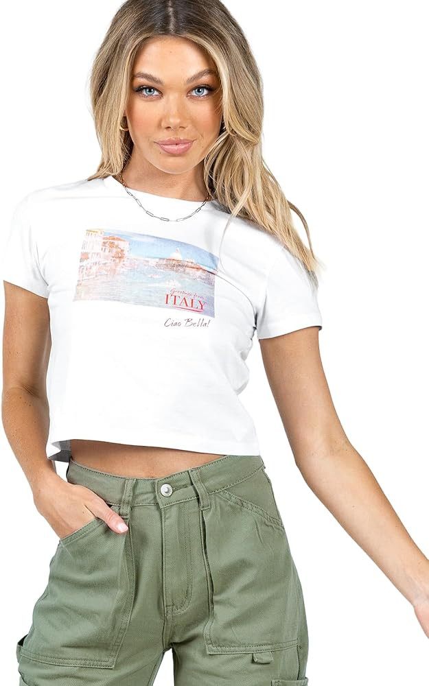 Princess Polly Women's Italy Love Tee | Amazon (US)