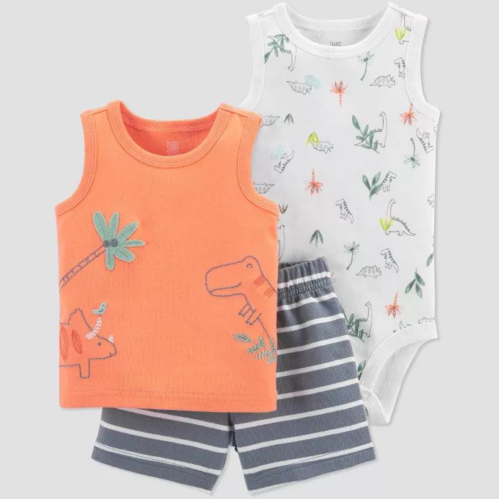 Baby Boys' Dino Top & Bottom Set - Just One You® made by carter's Orange | Target