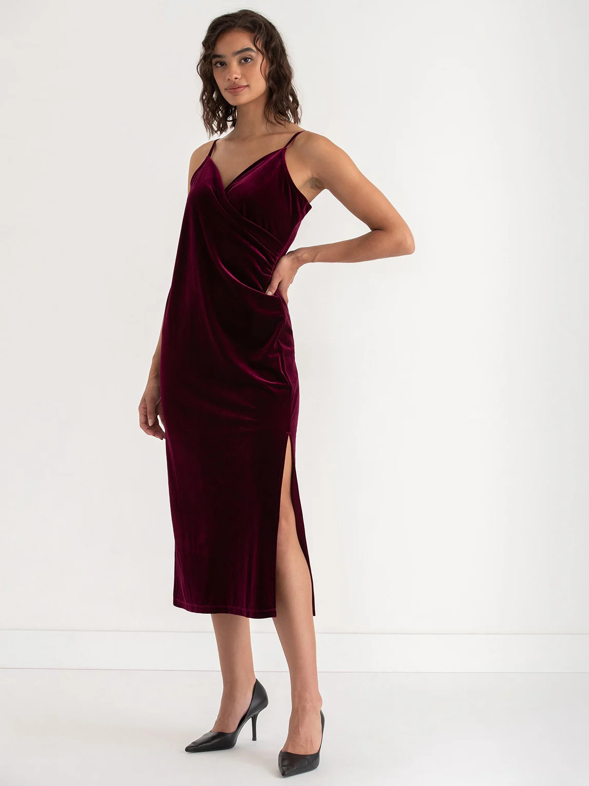 Velvet Wrap Dress | Rickis | Ricki's