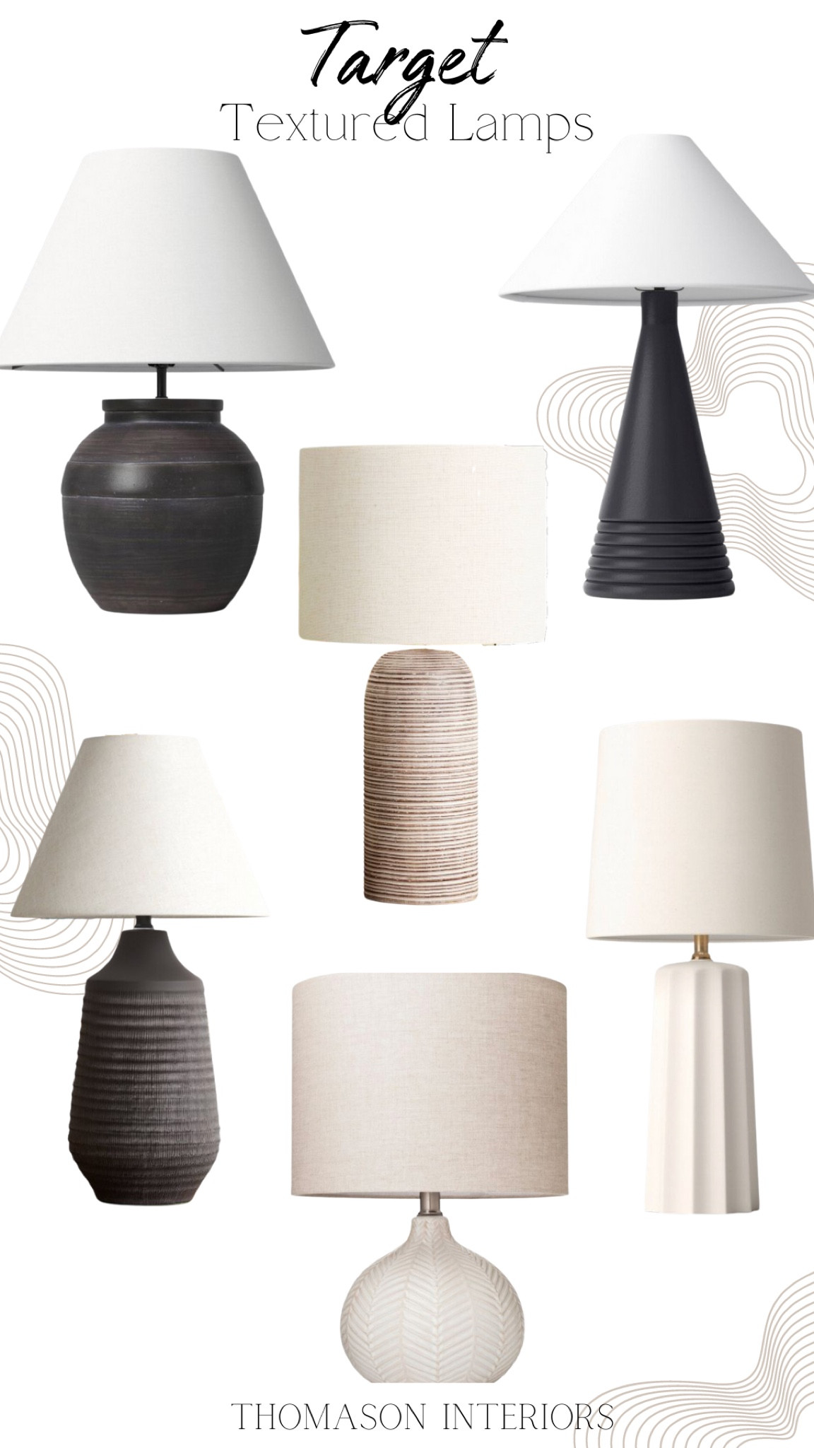 Textured lamps at fair prices= happy shopper😍 #target #texture #lighting 

#LTKstyletip #LTKhome #LTKFind
