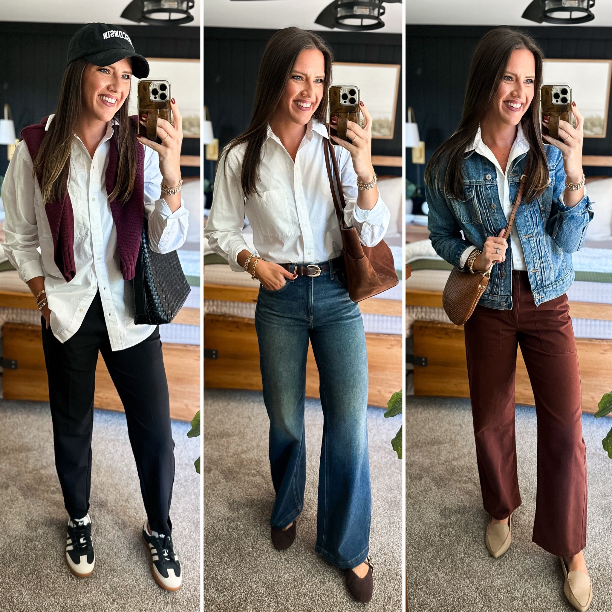 Fall Capsule Wardrobe - White Button Up (size small) 