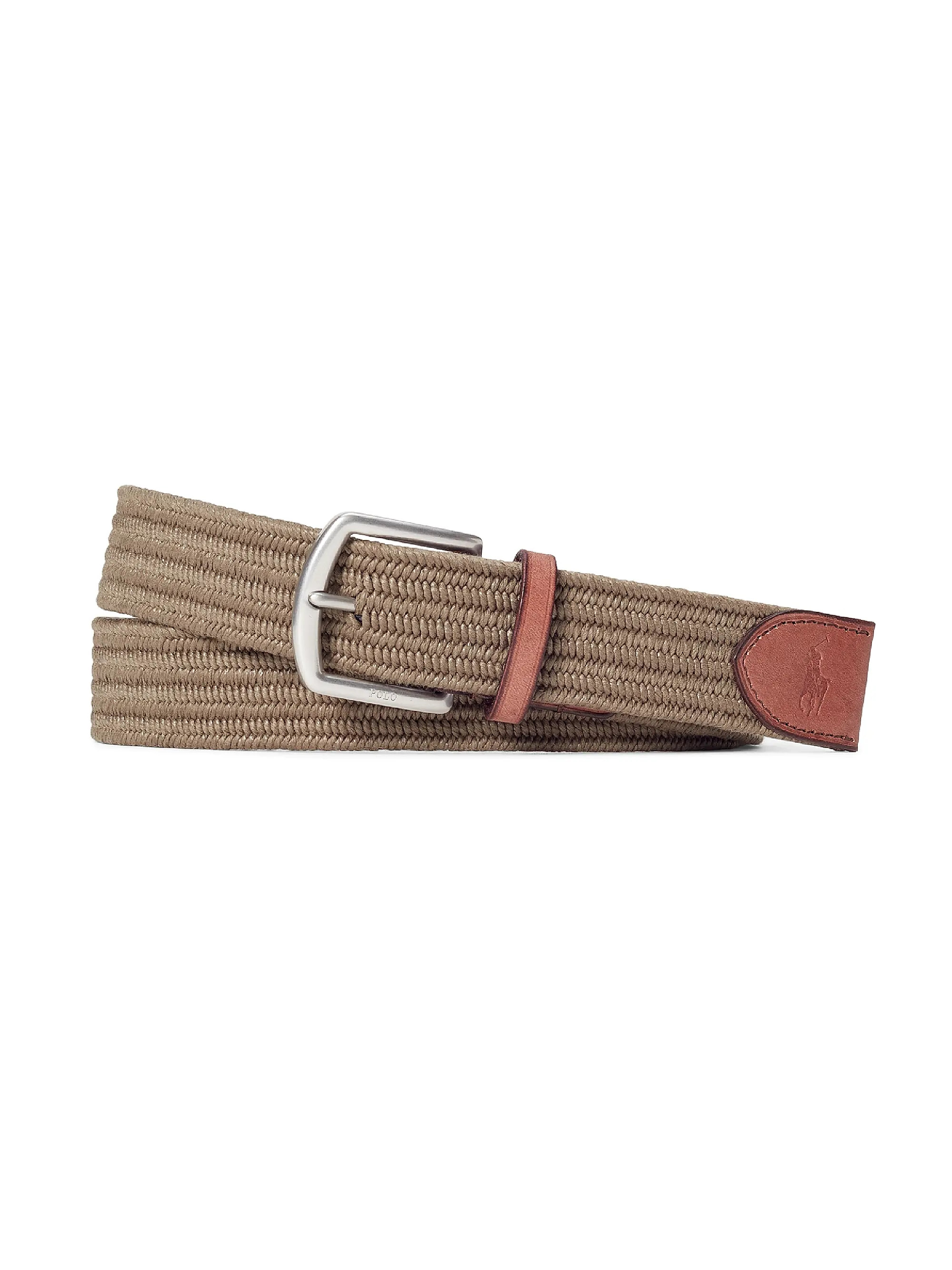 Braided Leather-Trimmed Belt | Saks Fifth Avenue