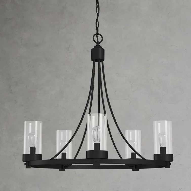 Laurie Dimmable Wagon Wheel Chandelier | Wayfair North America