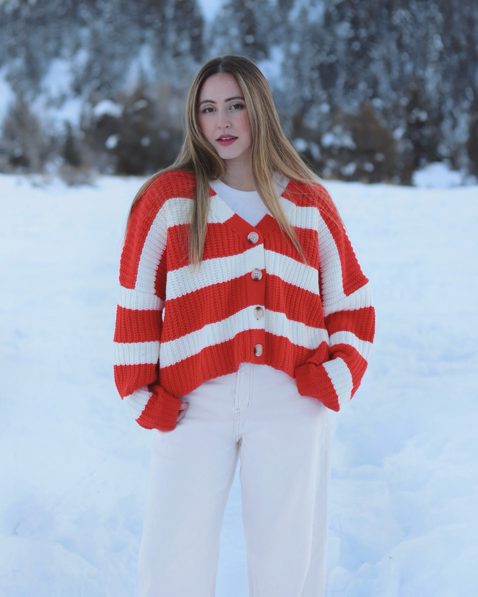 Snowy Colorado winter outfit! Kinda valentines vibes too ❤️ sweater from the hyve boutique!

#LTKSeasonal #LTKTravel #LTKStyleTip
