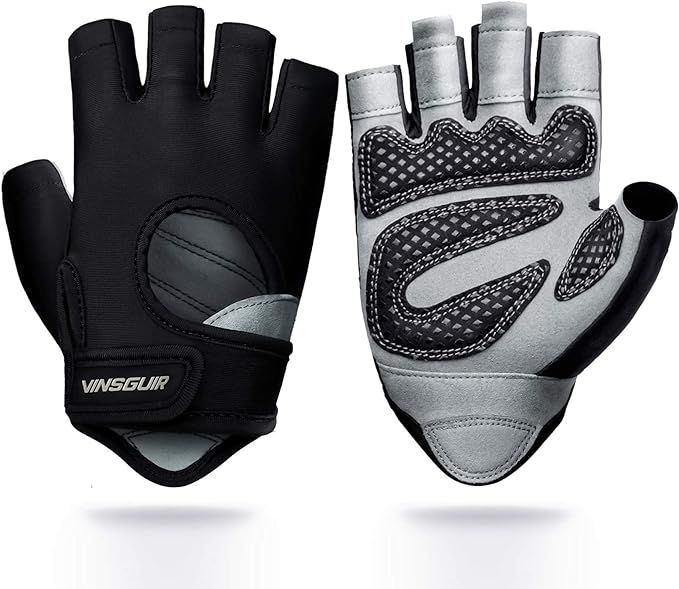 Amazon.com : VINSGUIR Workout Gloves for Men and Women, Weight Lifting Gloves with Excellent Grip... | Amazon (US)