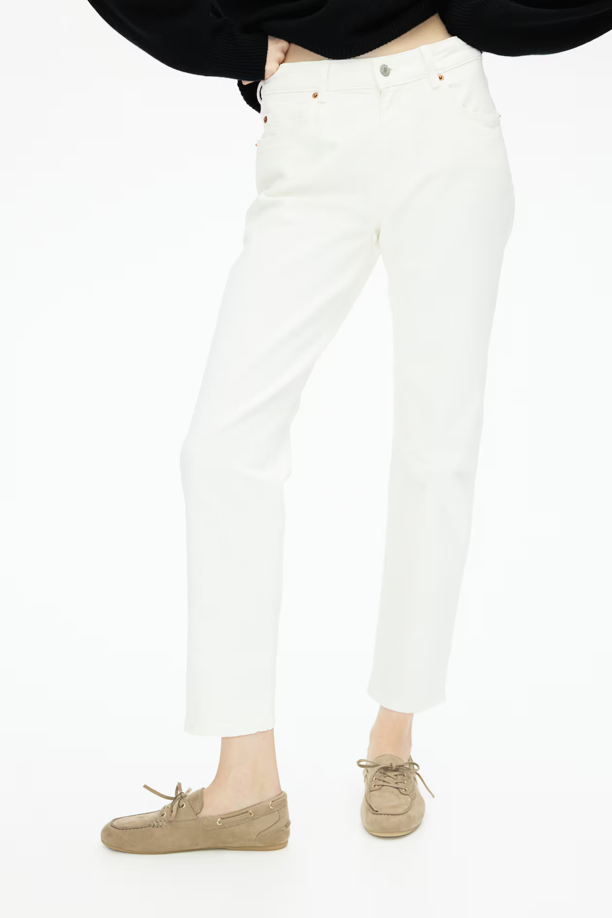 Slim Straight High Ankle Jeans | H&M (UK, MY, IN, SG, PH, TW, HK)