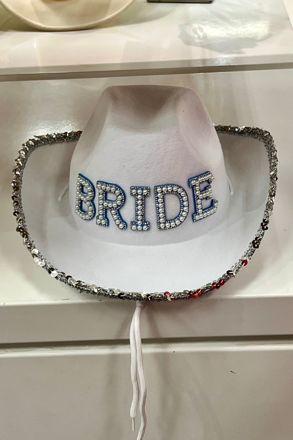 Pearl and rhinestone white bride cowboy hat new at Target!

Bachelorette party supplies, bachelorette weekend, bachelorette accessories, western hat, cowgirl hat, bride gift, country concert, rodeo.

#LTKSeasonal #LTKWedding