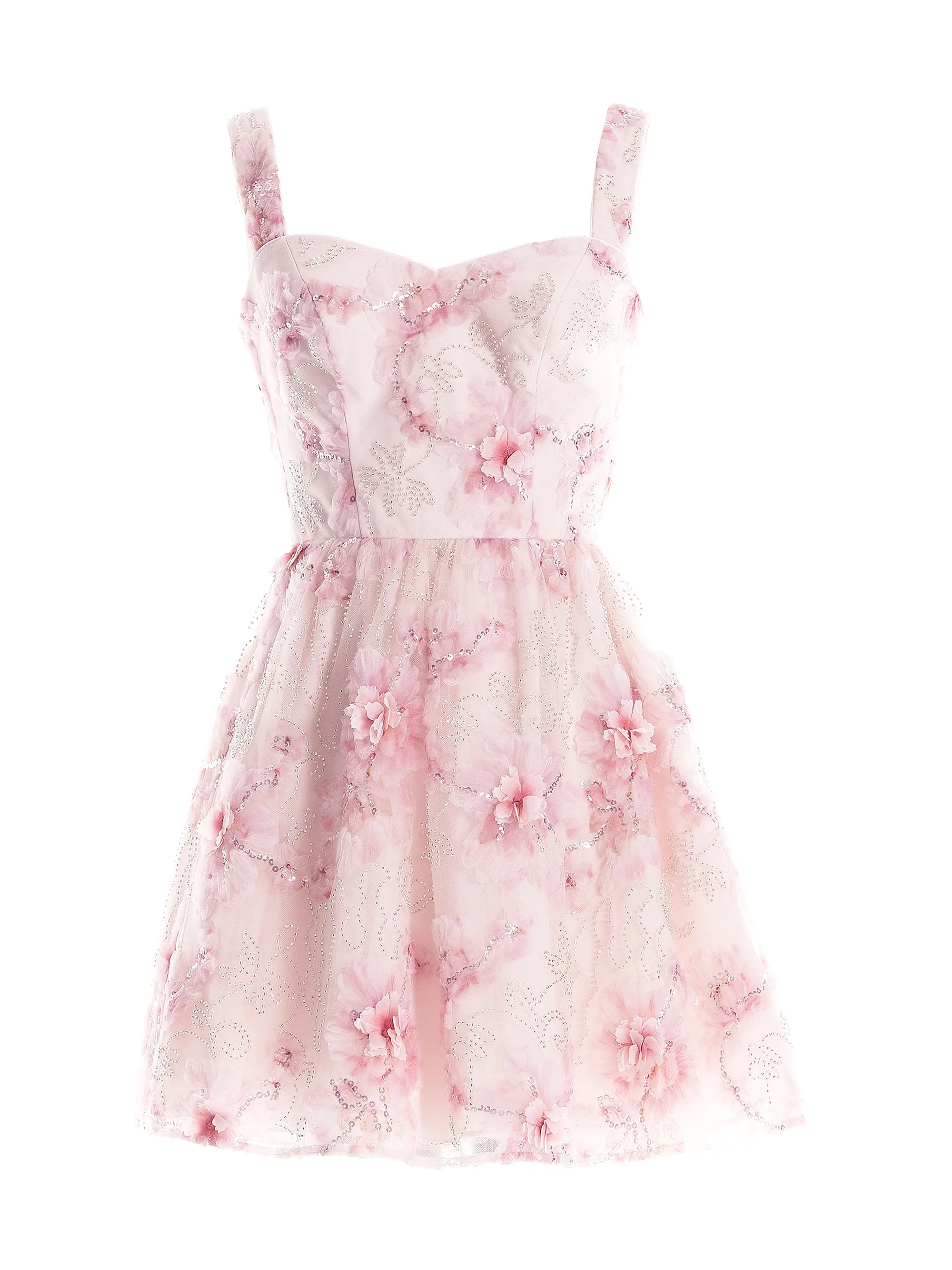 Melanie Embellished Fit & Flare Minidress | Saks Fifth Avenue