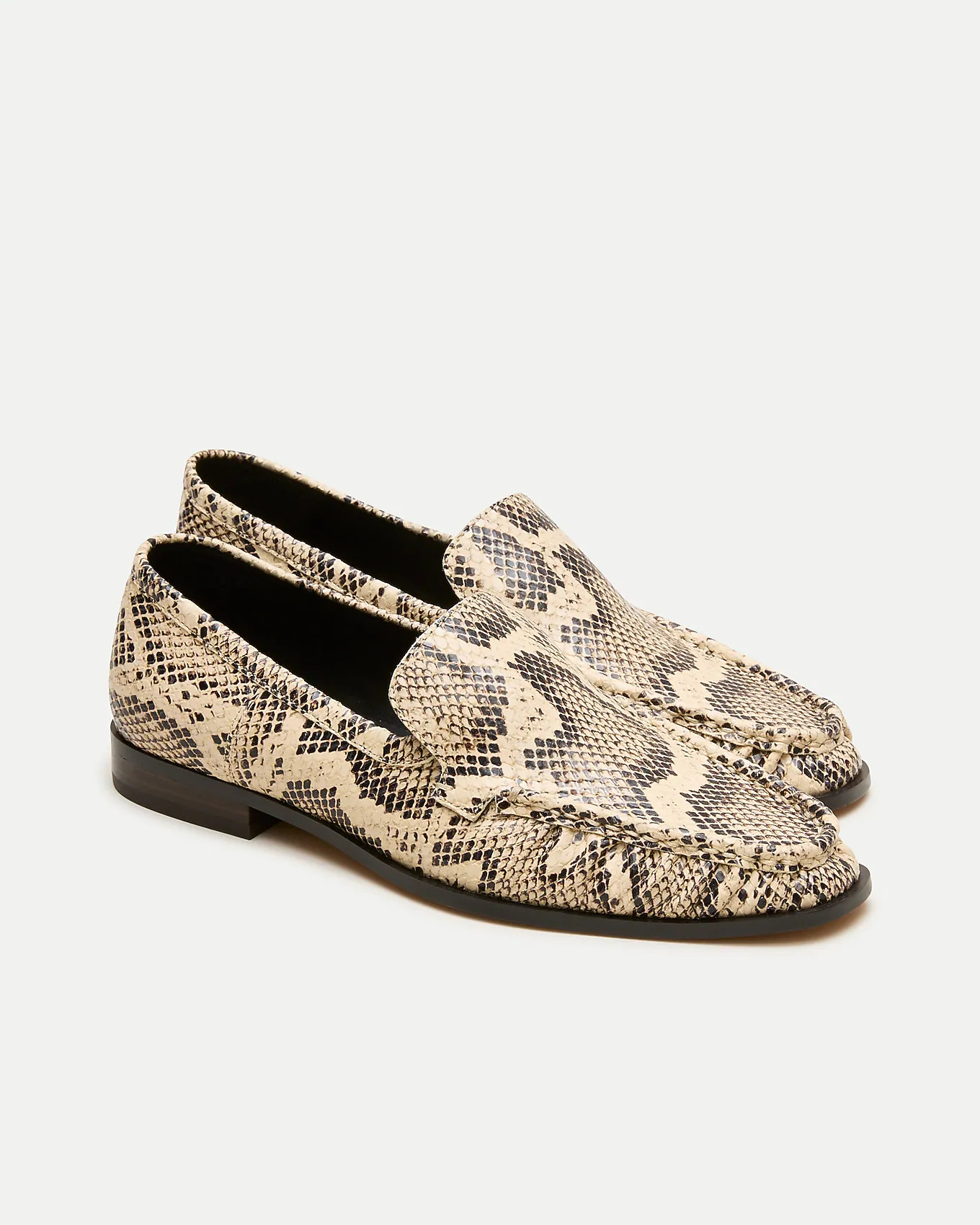 Classic loafers in snake-embossed leather | J. Crew US