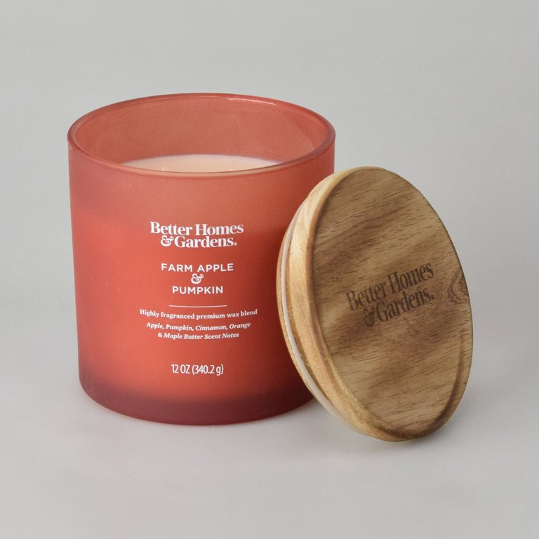 Better Homes & Gardens 12oz Farm Apple Pumpkin Scented 2-wick Jar Candle | Walmart (US)