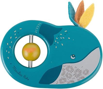 Moulin Roty Josephine The Whale Wooden Rattle | Amazon (US)