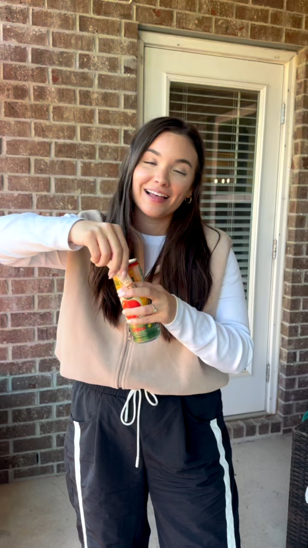 outfit of the day • amazon fleece vest, white long sleeve from old navy paired with these black track pants that are super popular right now from Amazon! I linked some of my favorite New Balance sneakers because mine sell out quick! 

#LTKSaleAlert #LTKFindsUnder100 #LTKGiftGuide
