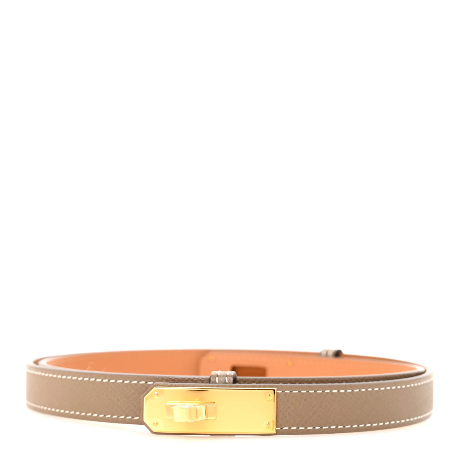 Hermes Epsom Kelly Belt Etoupe | FASHIONPHILE (US)