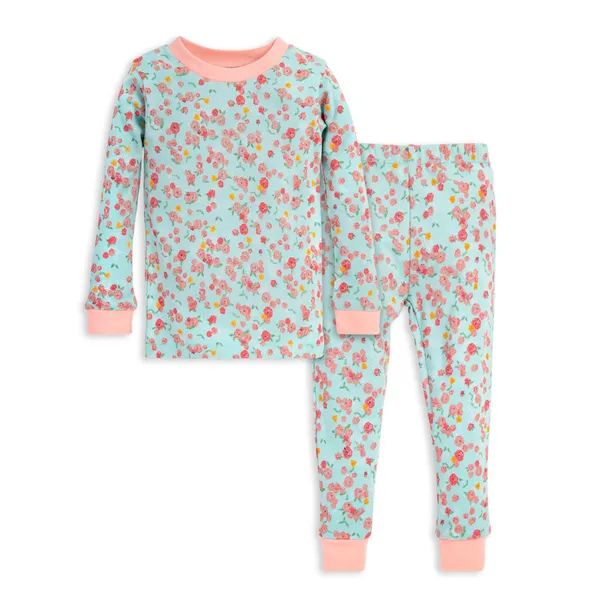 Ditsy Floral Organic Cotton Snug Fit Pajamas - 12 Months | Burts Bees Baby