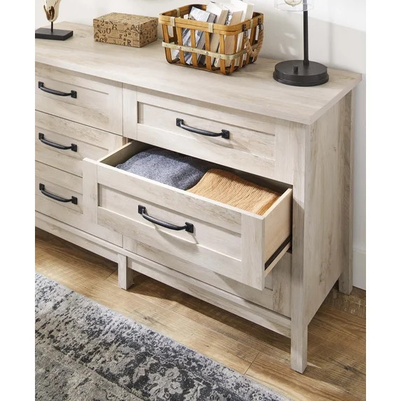 Better Homes & Gardens Farmhouse Cómoda Moderna Estilo de 6 Cajones de 56.85" de Ancho, Acabado ... | Walmart (US)