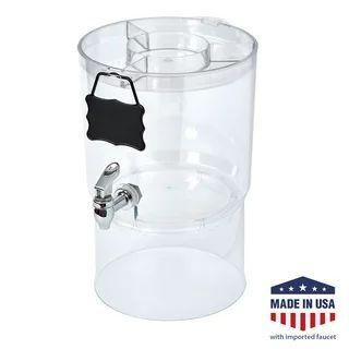Better Homes & Gardens 2 Gallon Glass Beverage Dispenser with Glass Clamp Lid | Walmart (US)