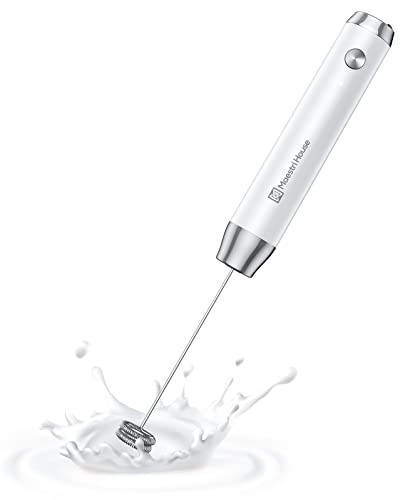 Maestri House Rechargeable Milk Frother, Handheld Electric Foam Maker Waterproof Detachable Stainless Steel Whisk Drink Mixer Foamer for Lattes, Cappuccino, No Stand | Amazon (US)