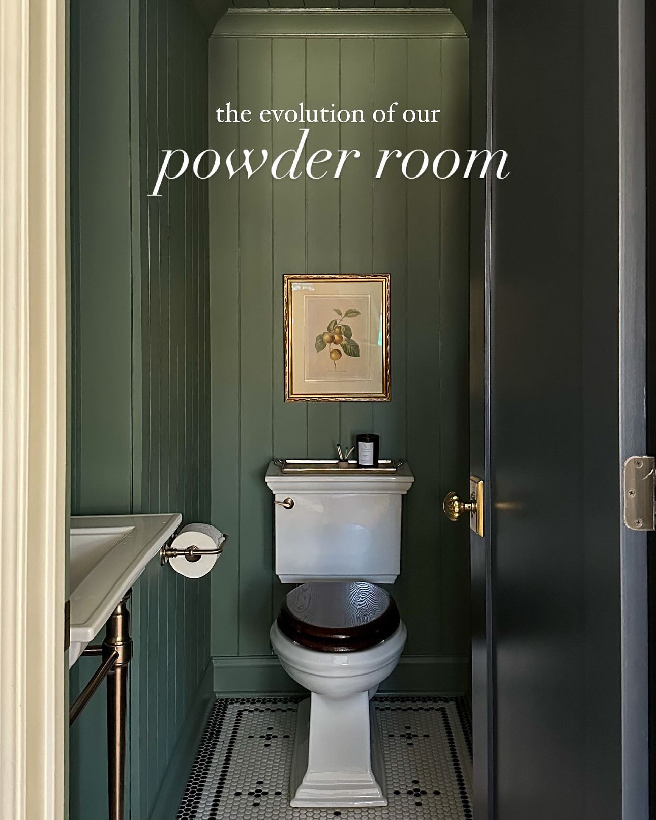 the evolution of the smallest room in the house (but arguably the most hardworking ✨🚽👀) what do we think of the new color?!