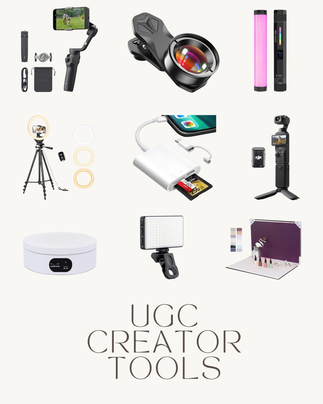 Tools that I use to create contents and record videos for products and different content 

#LTKU