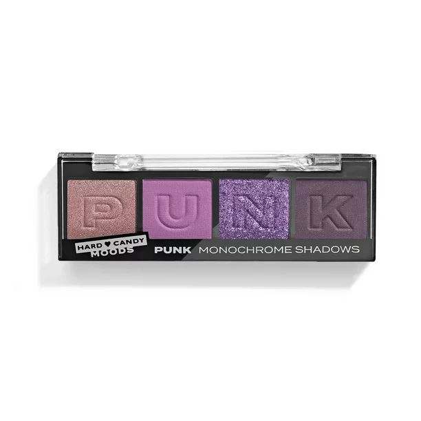 Hard Candy, Moods Shadow Palette, 4 Bold & Buildable Monochromatic Shades, PUNK, .10oz | Walmart (US)