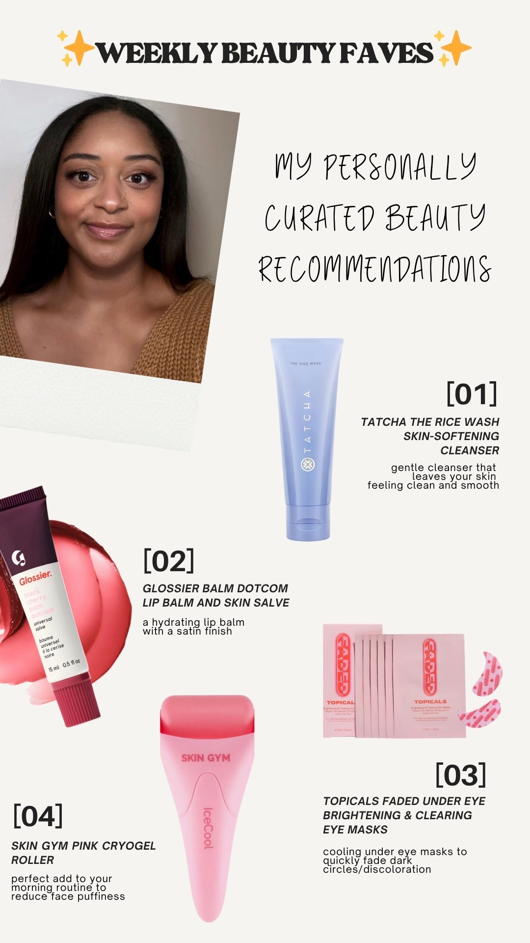 Weekly Beauty Faves

#LTKgrwm #LTKmorningroutine #LTKBeauty