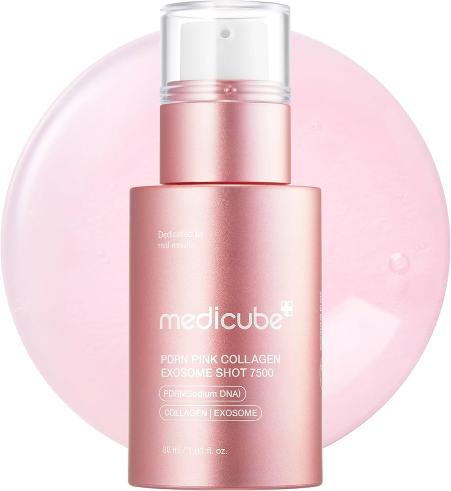 medicube Exosome Shot PDRN Pink Collagen 7,500 PPM Spicule Facial Serum | Liquid Skin Booster | E... | Amazon (US)