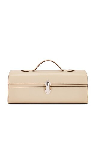 Savette The Slim Symmetry Pochette Bag in Bone - Beige. Size all. | FWRD 