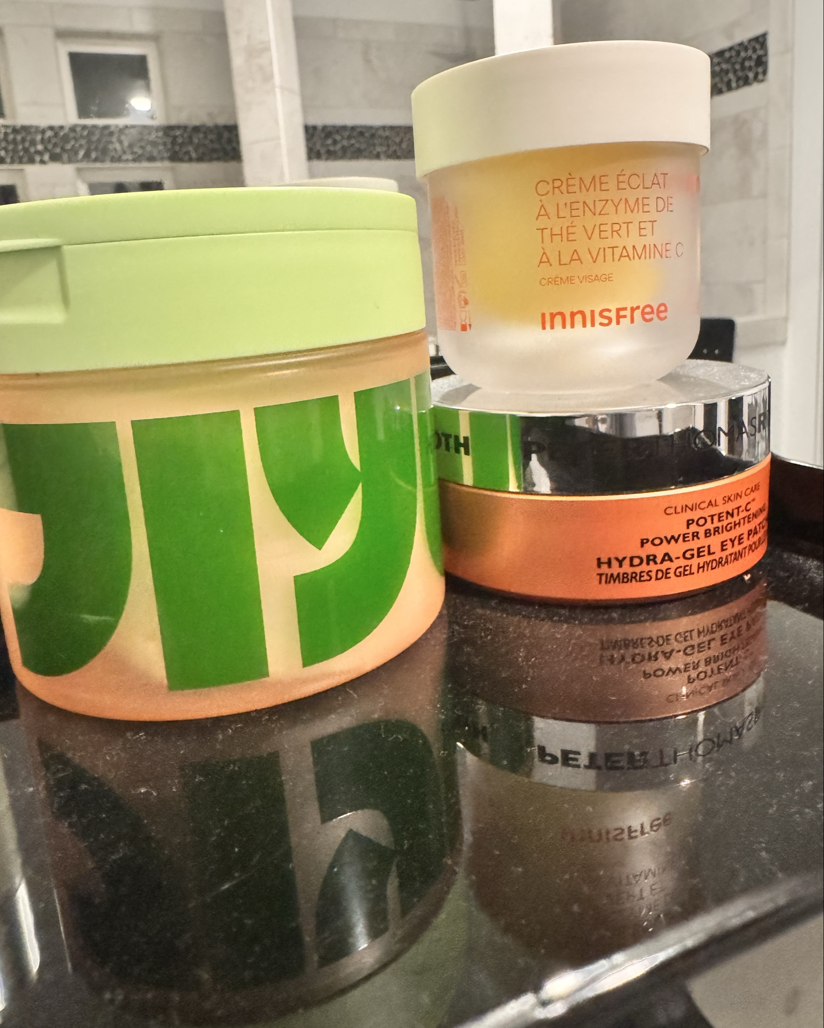 My morning wake up routine! 
- Vitamin C eyepatches 
- Toning pads
- Vitamin C brightening creamm

#LTKBeauty #LTKFindsUnder100 #LTKStyleTip