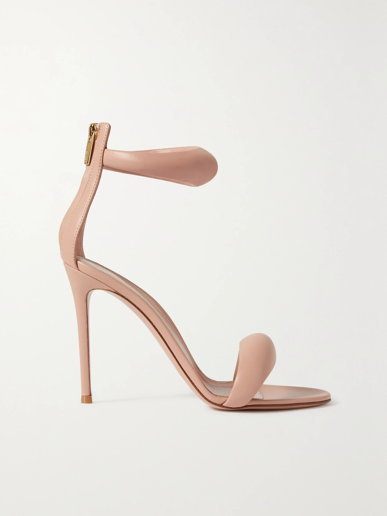 Gianvito Rossi - Bijoux 105 Leather Sandals - Neutrals | NET-A-PORTER (US)