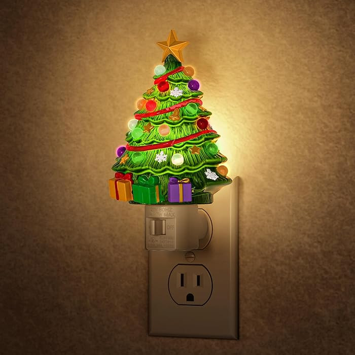 Briignite Christmas Tree Night Light, 3000K Night Lights Plug into Wall, Christmas Gifts Cute Nig... | Amazon (US)