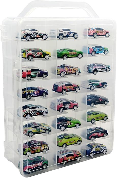 Adevar Double Sided 1/64 Scale Toy Car Storage Case Compatible with Matchbox Car Hot Wheels Stora... | Amazon (US)