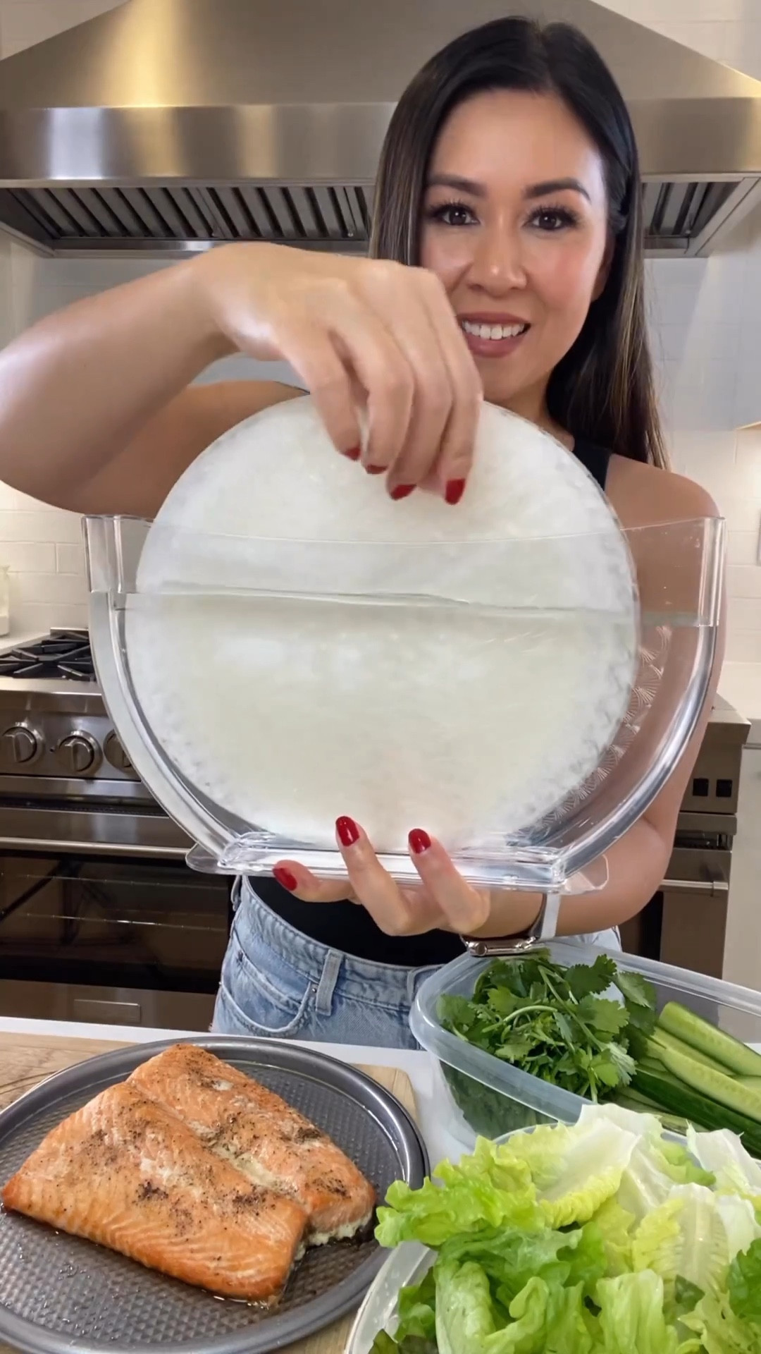 Salmon spring rolls is one of my favorite go-to dinners with the family! Linked my rice paper holder that I’ve been using a lot recently.

#LTKhome #LTKFind #LTKSeasonal