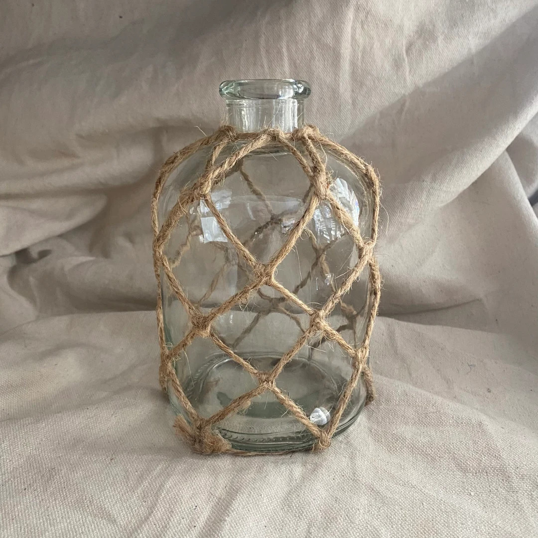 Natural Jute Net Bottle - Etsy | Etsy (US)