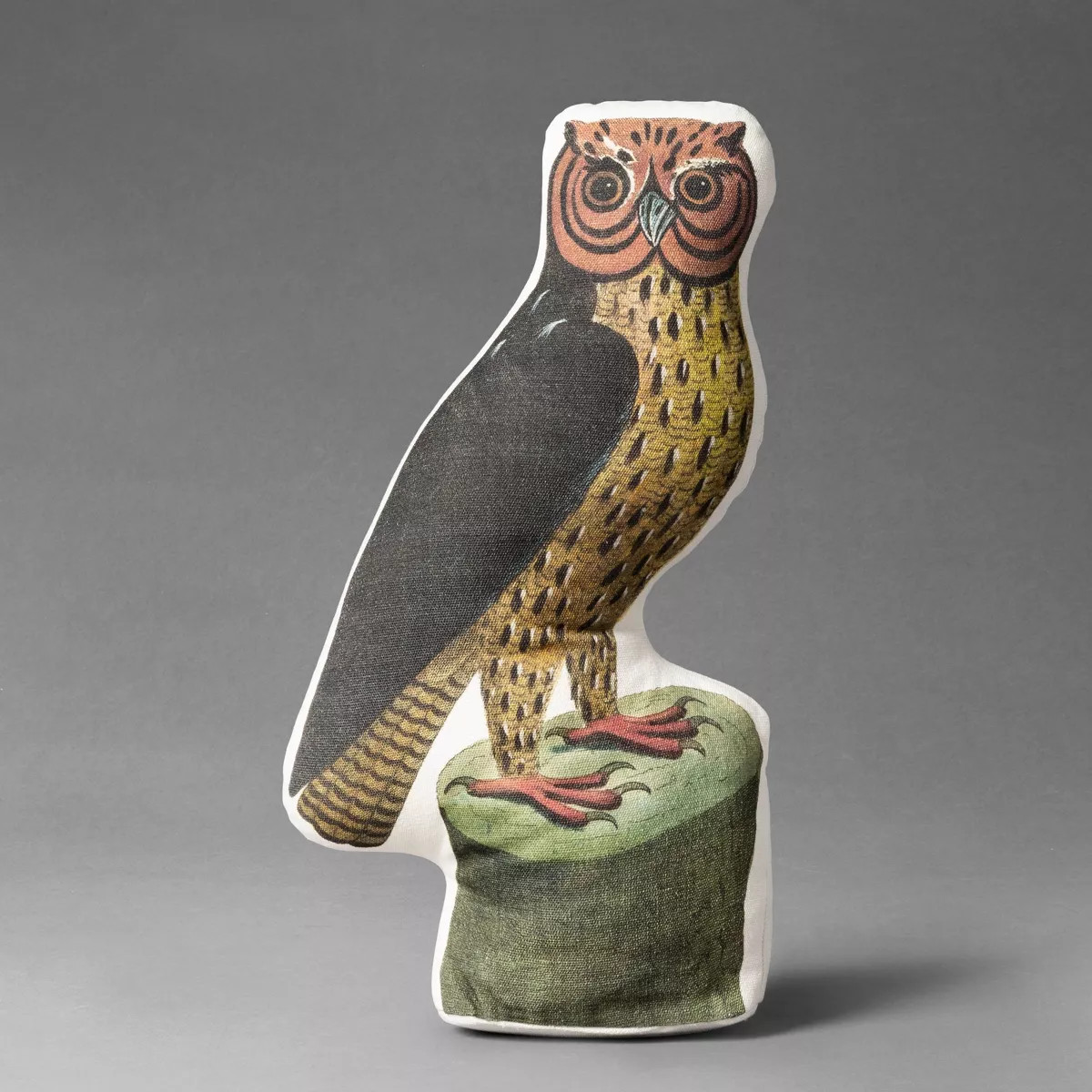 16"x8" Horned Owl Novelty Plush Pillow - John Derian For Target | Target