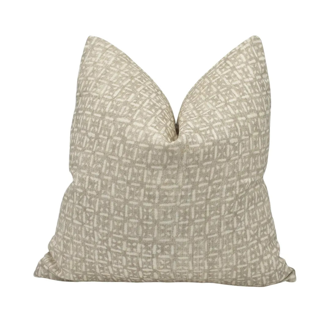 Andrew Martin Nest Twig Bird's Nest Batik Print Designer Cushion Cover Linen Luxury Throw Pillow ... | Etsy (US)