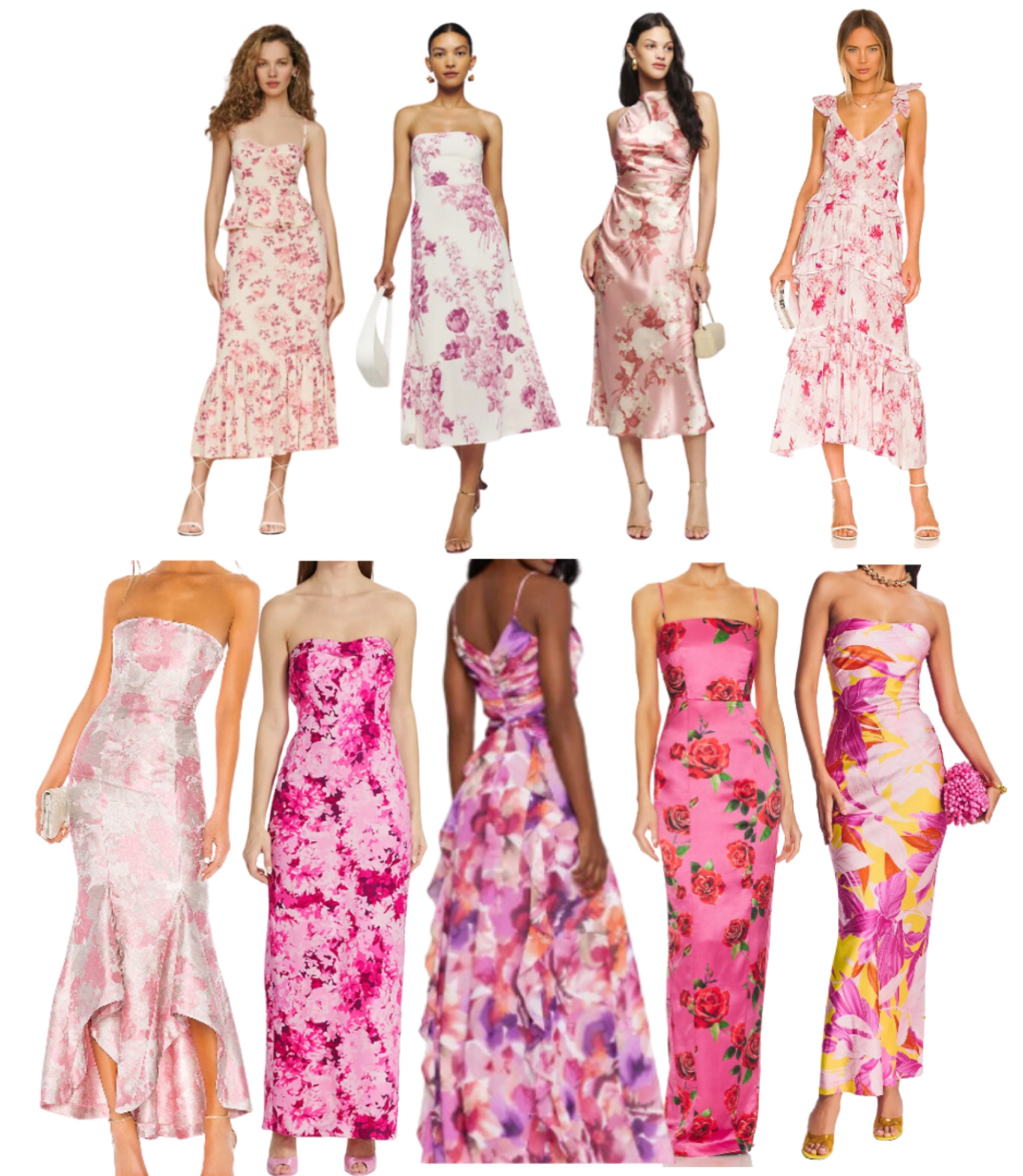 PINK SUMMER FLORAL BRIDESMAIDS GOWNS 🩷 #pinkgown #pinkflorals #pinkfloralgown #pinkfloralbridesmaids #floralbridesmaids #floralbridalparty #floralgowns #floralbridesmaidgowns 

#LTKwedding #LTKSeasonal #LTKstyletip