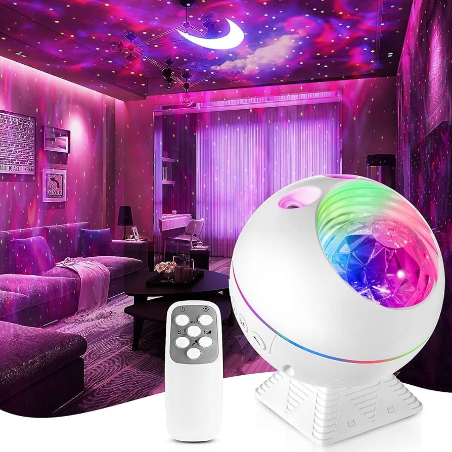 One Fire Galaxy Star Projector for Bedroom, 43 Lighting Modes Galaxy Light, Remote Timer Moon Lam... | Amazon (US)