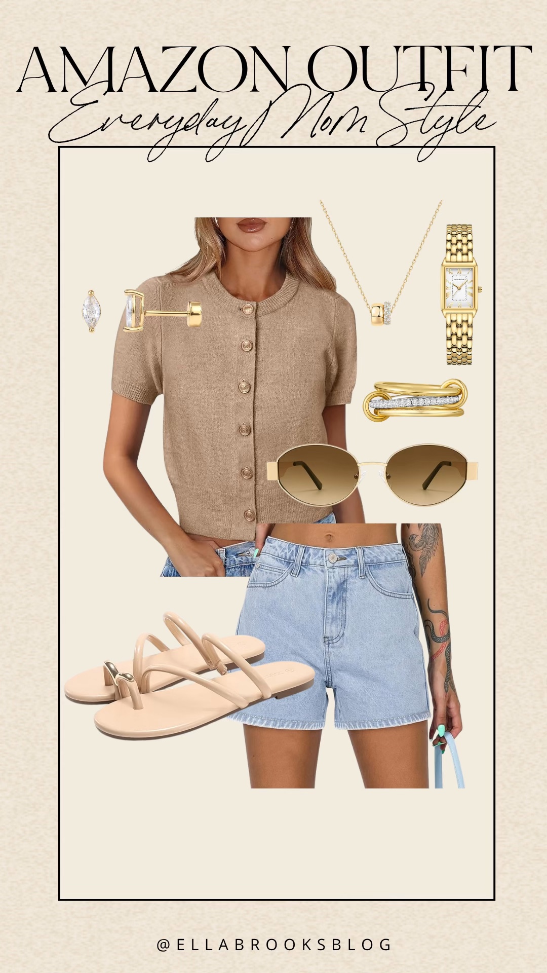 Amazon everyday mom style

Amazon outfit, spring outfit, short sleeve cardigan, denim shorts, Amazon sandals

#LTKmomlife #LTKootd #LTKSeasonal