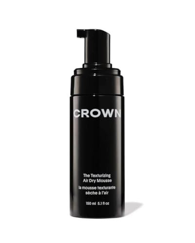 CROWN AFFAIR The Texturizing Air Dry Hair Mousse, 5.1 Fl Oz (Pack of 1), Black | Amazon (US)