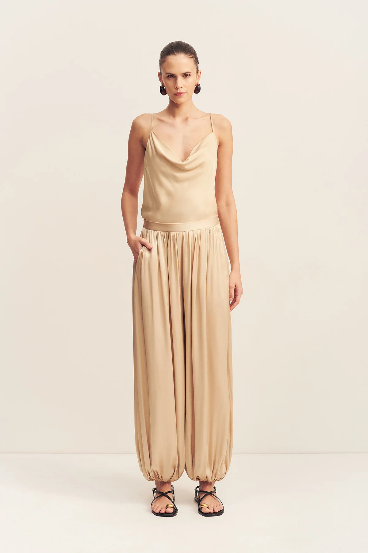 Agnes Harem Pant | Oat | Pants | Shona Joy | Shona Joy