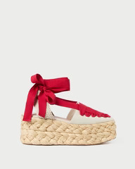 Mason Natural/Red Platform Espadrille | Loeffler Randall
