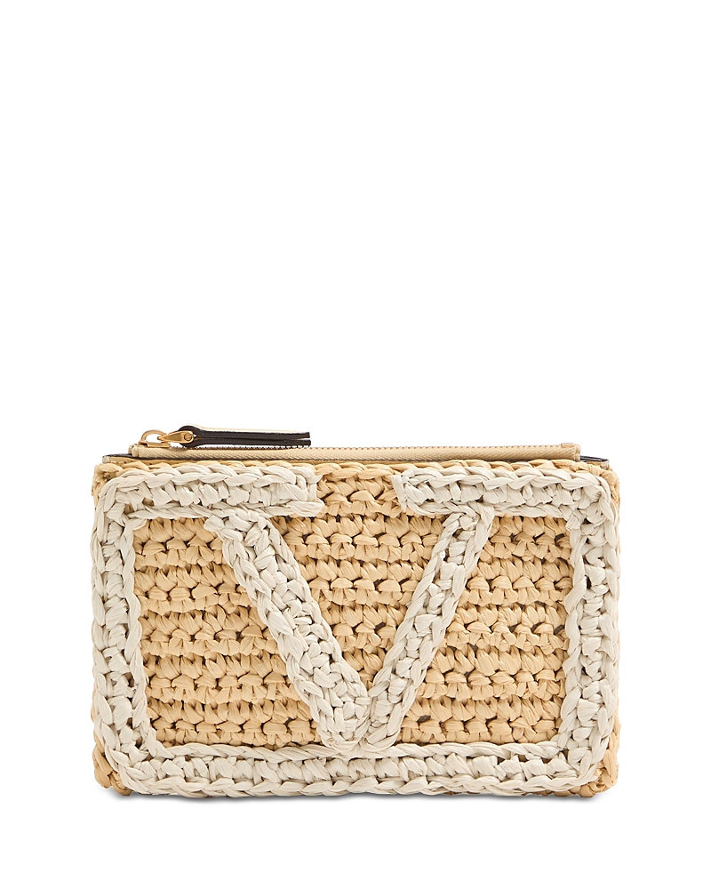 Valentino Garavani Viva Superstar Raffia Pouch | Bloomingdale's (US)
