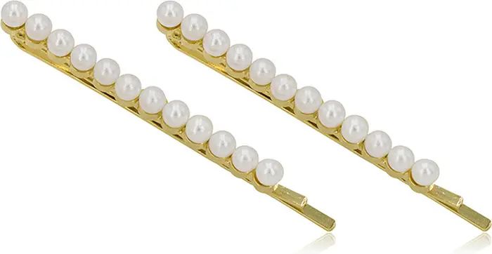 Adaline 2-Piece Imitation Pearl Bobby Pin Set | Nordstrom