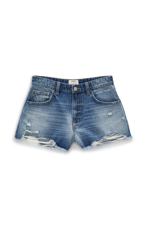 Cotton On Women's Original Denim Short in Modern Blue Rip at Nordstrom, Size 6 | Nordstrom