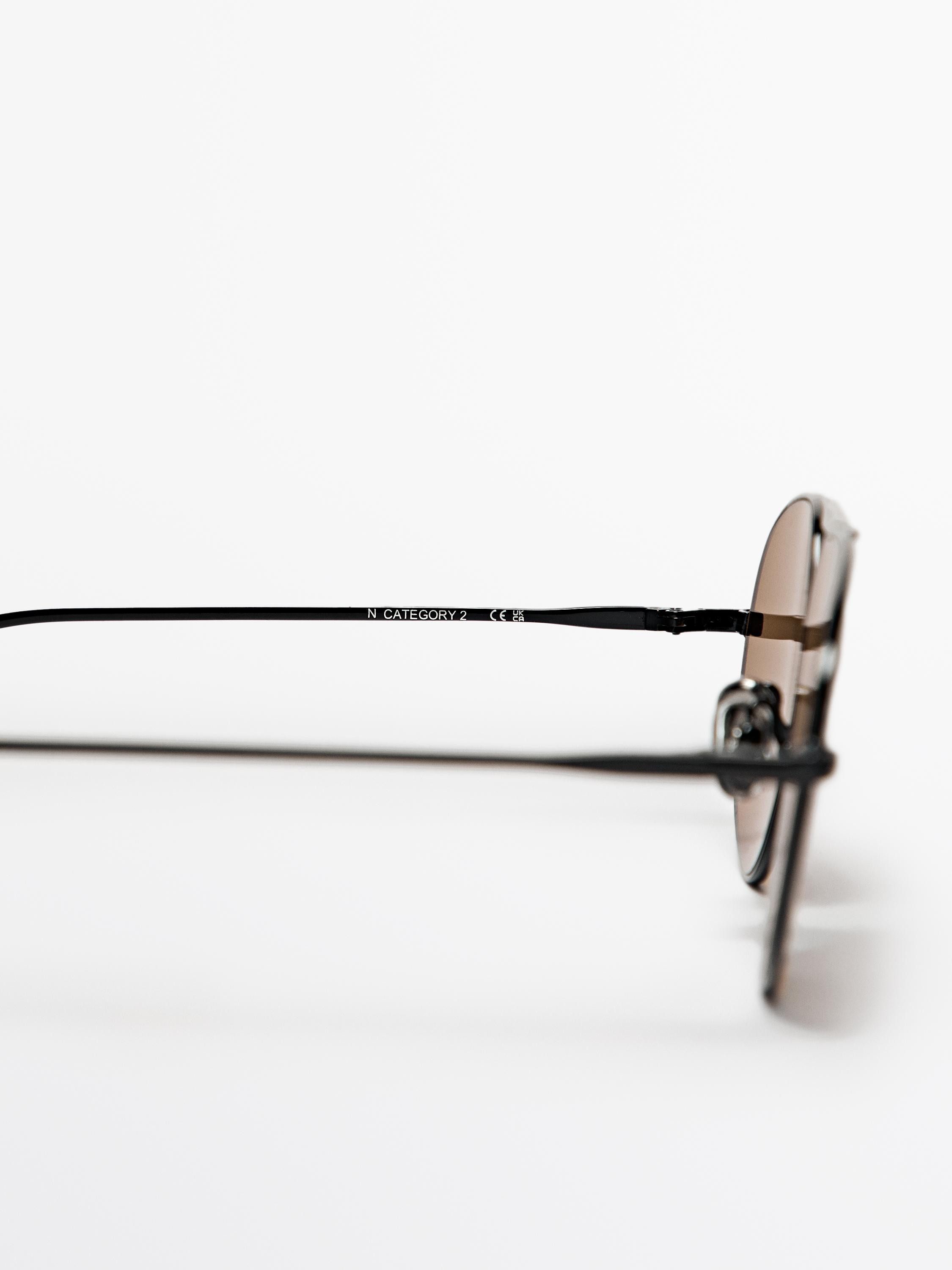 Metal aviator sunglasses | Massimo Dutti UK